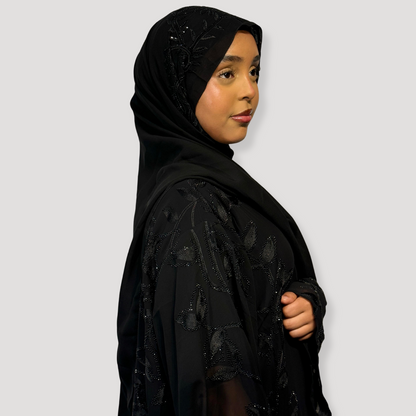 Single chiffon  abaya