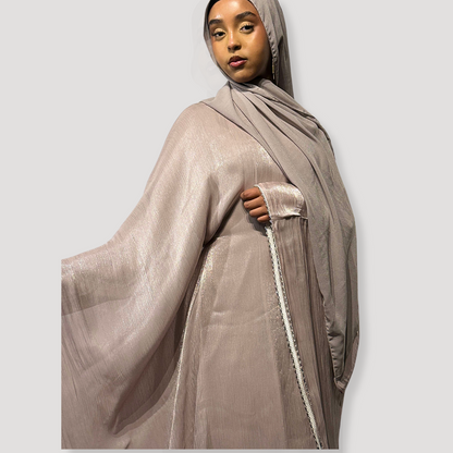 Pink Butterfly Abaya