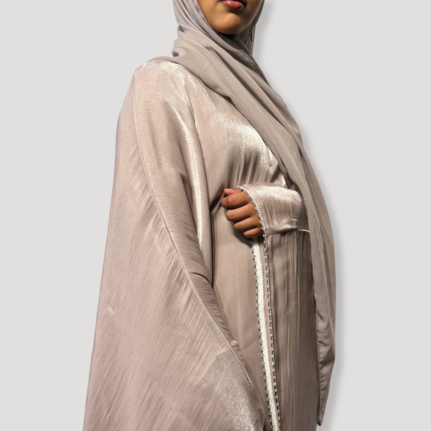 Pink Butterfly Abaya