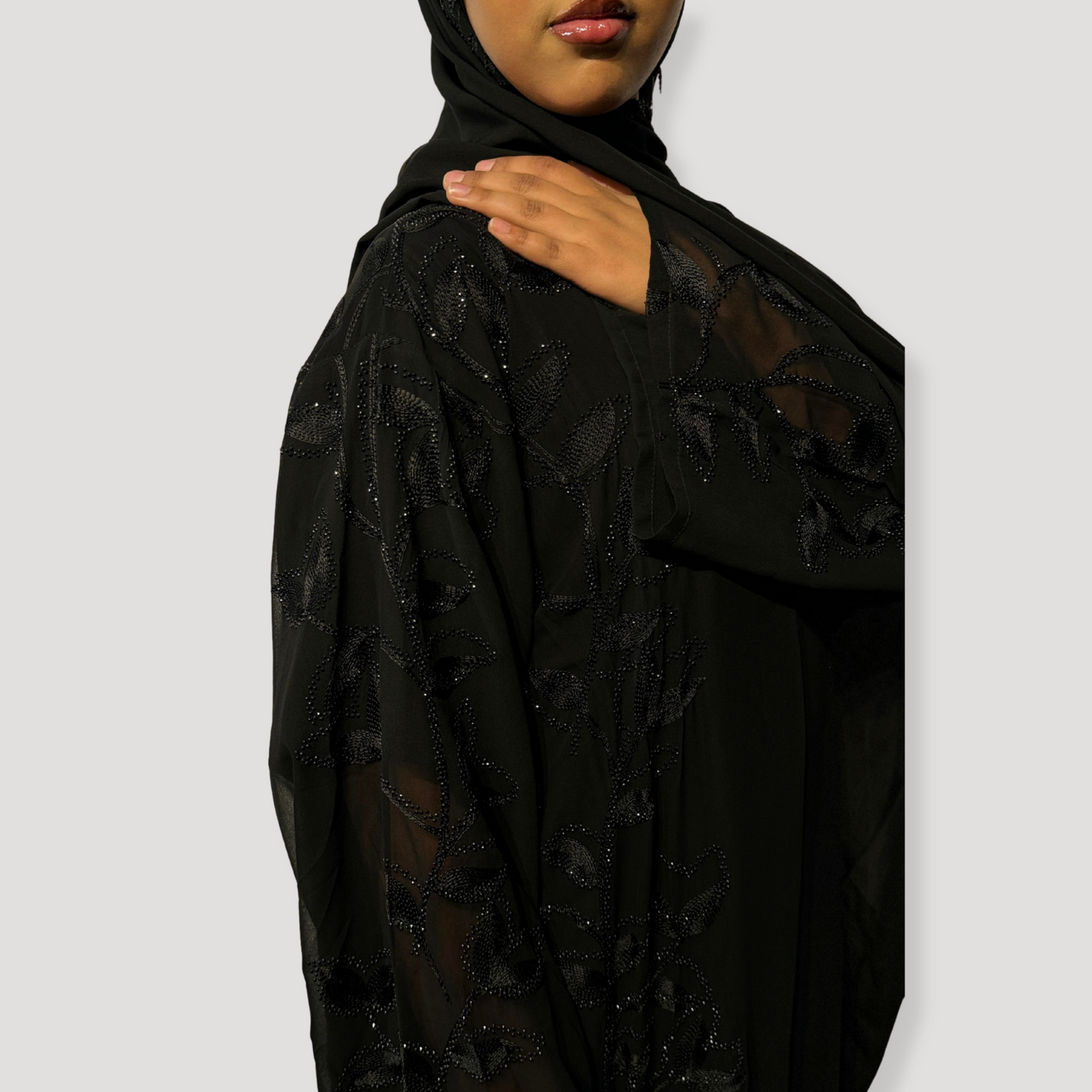 Single chiffon  abaya