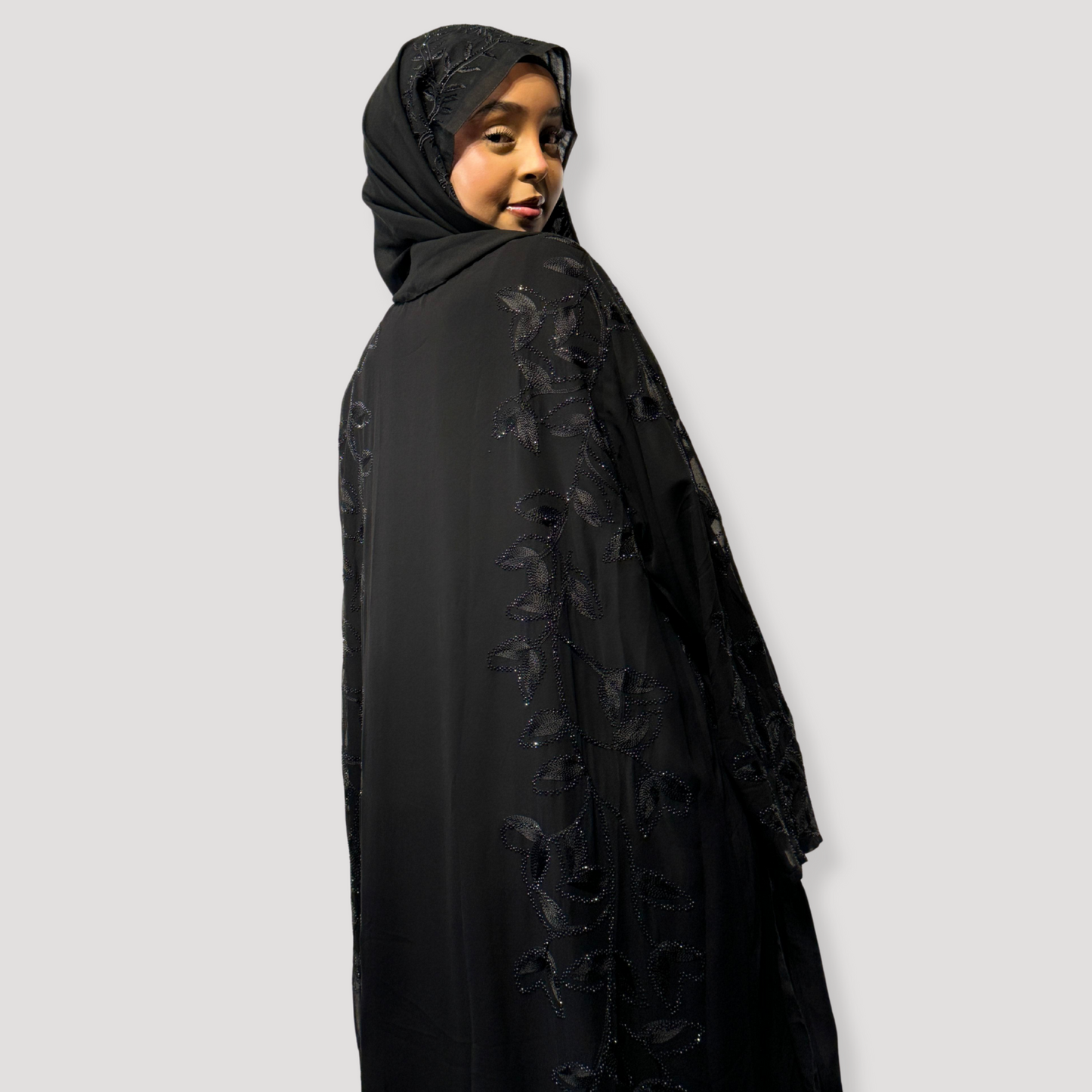Single chiffon  abaya